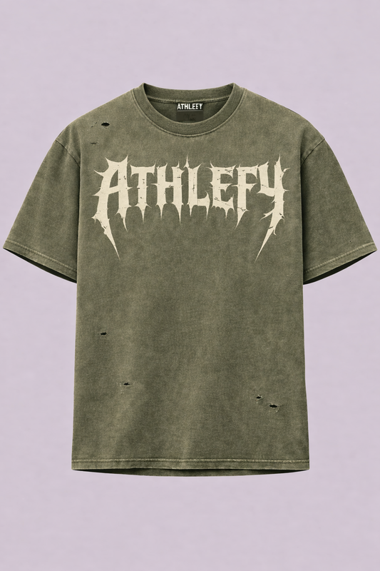athlefy distressed gothic t-shirt