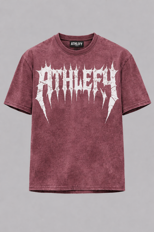 athlefy distressed gothic t-shirt